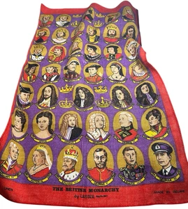 Vintage Ulster Pure Linen Geschirrtuch 'The British Monarchy' Made in Ireland - Bild 1 von 10