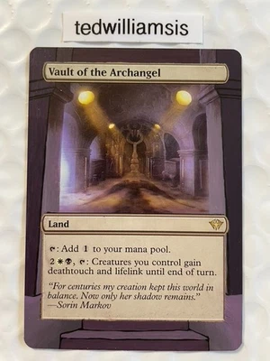 Vault of the Archangel MtG Dark Ascension Altered Art Extended & Borderless - Image 1 of 4