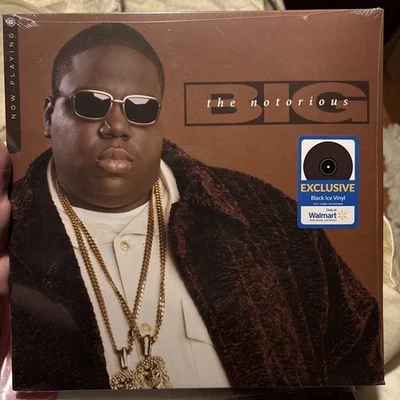 The Notorious B.I.G. Now Playing Walmart Exclusive Black Ice Vinyl Record Read D - Image 1 of 2
