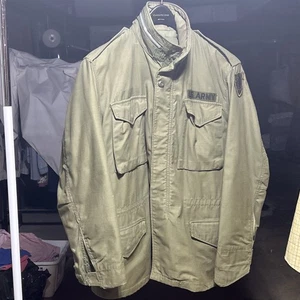 Chaqueta de campo M-65 mediana regular clima frío ejército de Estados Unidos era Vietnam 1968 OG-107 - Imagen 1 de 11