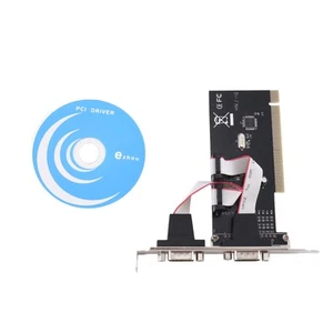 PCI-Zu-R232-Adapter PCIE-Zu-2-Port-Seriell-Erweiterungskarte PCI-E-Zu-Indus6500 - Afbeelding 1 van 6