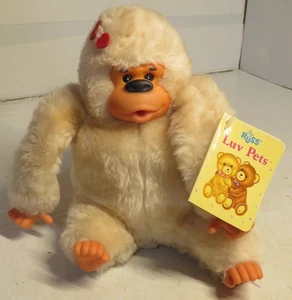 Vintage Russ Berrie Baby Gonga 7.5” Plush Gorilla Thumb Sucking Stuffed Animal - Picture 1 of 17