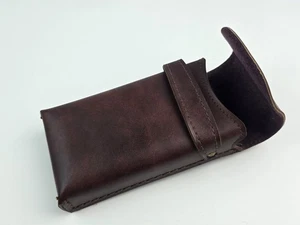 Estuche de transporte vintage de cuero sintético para calculadoras Texas Instruments Casio - Imagen 1 de 7