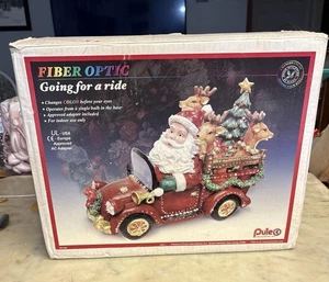 Puleo Fibra Óptica Papá Noel en Camión Reno Va a Pasear Caja Original - Imagen 1 de 7
