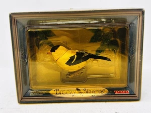 Takara Breezy Singers American Goldfinch Bird Figurine Animated Sound Motion - Picture 1 of 5