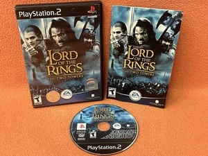 El Señor de los Anillos Dos Torres Sony PlayStation 2 PS2 Etiqueta Negra Juego Completo - Imagen 1 de 5