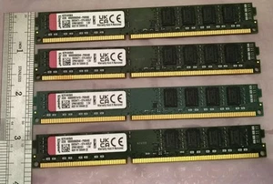 Lot of 4x 8GB Kingston 32GB PC3-12800U 1600MHz DDR3 Low Profile RAM KCP316ND8/8 - Picture 1 of 4