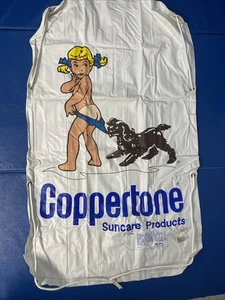 VTG COPPERTONE Suncare Products Inflatable Surfer Mattress Girl & Dog logo READ - Picture 1 of 17