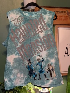 Disney World Haunted Mansion Camicia XL Uomo Canotta Muscolare Autostop Fantasmi - Foto 1 di 8