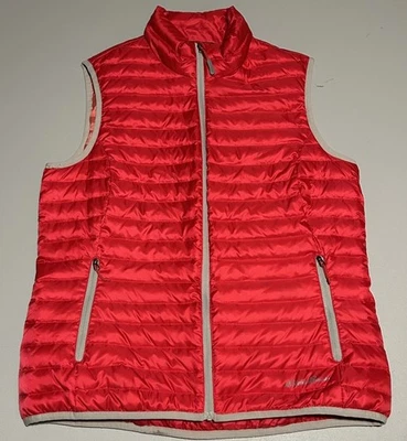Chaleco acolchado Eddie Bauer para mujer rojo EB700 con cremallera completa relleno, talla M Foto 1 de 4