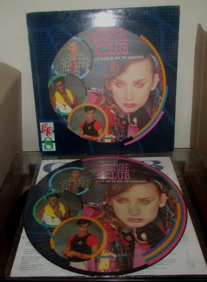 CULTURE CLUB  Colour By Numbers ORIG 1983 UK Pic Disc Die-cut +  insert - Image 1 of 4