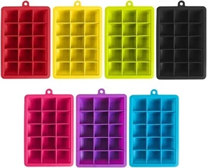 15/24 Grids Silicone Ice Cube Mold Grid Big Square Ice Cube Mold Maker Tray DIY - Picture 1 of 11