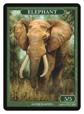 Elephant Token Artist David Martin MTG Magic Token - Image 1 of 2