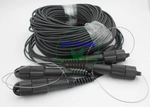 150M LC-LC UPC SM 6 Strand Armored Field TPU Optical Patch Cord Waterproof Head - Afbeelding 1 van 1
