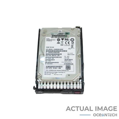 HPE 869714-001 300GB 10k RPM 2.5” SAS 12Gbps 128MB Hard Drive Grade A W/ Caddy - Image 1 of 4