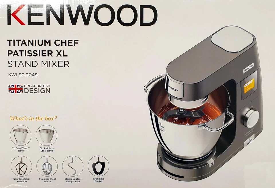Kenwood amasadora de masa máquina de cocina Titanium Chef pastelería XL KWL90.004SI - Imagen 1 de 1