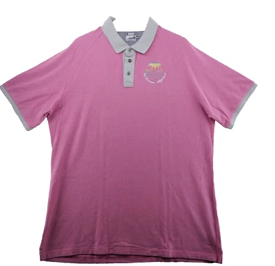 Tommy Hilfiger Denim Para Hombre Talla XXL Rosa Sólido Manga Corta Malla Polo Foto 1 de 4