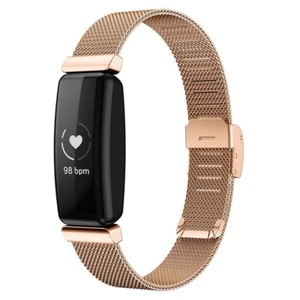 StrapsCo Stainless Steel Mesh Watch Band Strap for Fitbit Inspire 2 - Picture 1 of 20