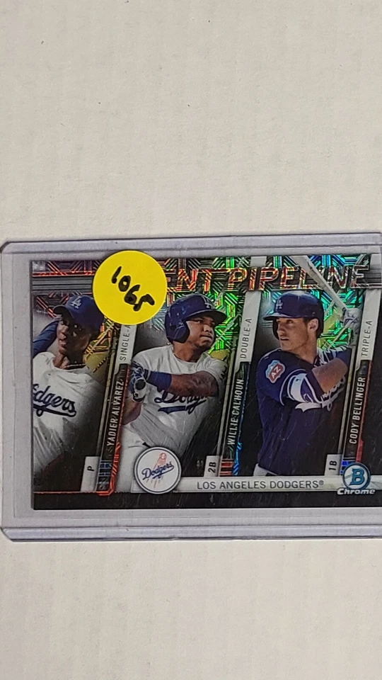 2017 Bowman Chrome Baseball Los Angeles Dodgers Talent Pipeline insert #TP-LAD - Image 1 of 1