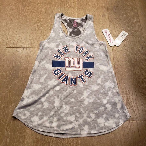 New York Giants Girls Tank Top Small Gray Tie dye NFL Football juniors 3/5 b2 Cover