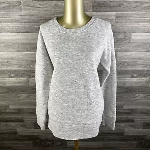 ANN TAYLOR LOFT Round Neck Pullover Grey Lounge Sweatshirt Women's Size XS - Picture 1 of 11