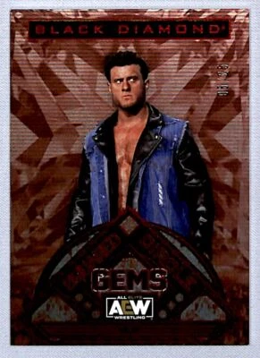 2024 UD AEW Black Diamond Squared Circle Gems Red MJF /25 #SCG-25 - Image 1 of 2