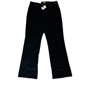J. Jill Corduroy Bootcut Pants Size 12 Black Tried True Fit Career Minimalist - Picture 1 of 8