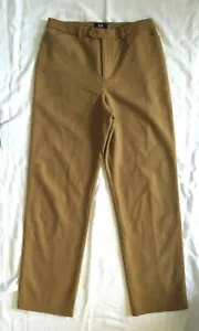GAP Damas Frontal Plano Mezcla de Lana Pantalones Pantalones Luz Leche Chocolate Marrón 8 - Imagen 1 de 5