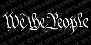 We The People Sticker America patriotic USA Freedom liberty vinyl window decal - Picture 1 of 1