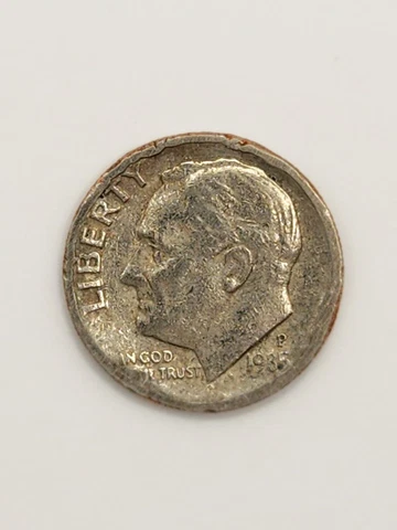 1985 P  Roosevelt Dime Error Both Sides Cover