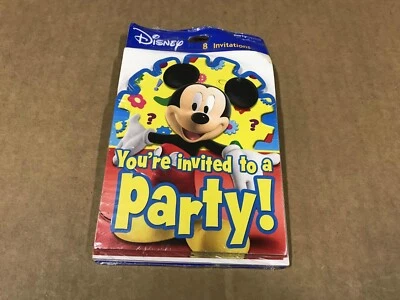 New Hallmark Party Express Disney Mickey Mouse Party Invitations - Image 1 of 3