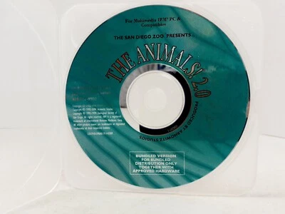 SAN DIEGO ZOO Presents THE ANIMALS 2.0 Bundled Version Multimedia IBM PC  CD-ROM - Image 1 of 4