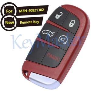 Red Smart Remote Key Fob 5Btn for 2015-2019 Dodge Charger Challenger SRT Hellcat - Picture 1 of 5