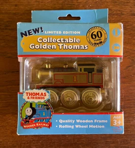 2005 Learning Curve Wooden Thomas Train Australian 60 Year Gold Thomas! New - Picture 1 of 3