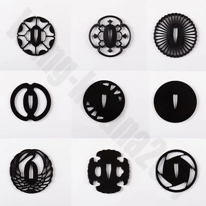 All kinds of Iron Tsuba Black Hand Guard Plate for katana wakizashi Tanto Sword - Picture 1 of 97