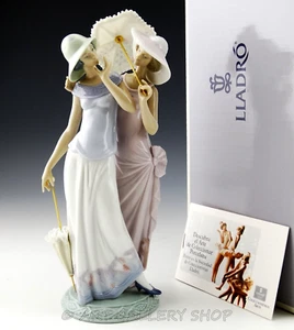 Lladro Figurine CHARMING DUET WOMEN WITH PARASOL UMBRELLA #5766 Mint Box Rare! - Picture 1 of 8