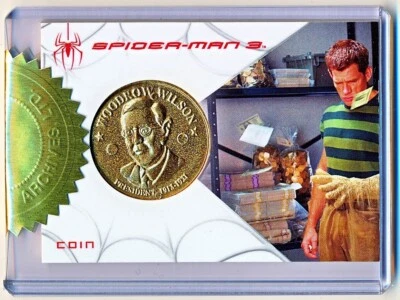 Rittenhouse Spider-Man 3 Woodrow Wilson Coin Prop Relic #NNO (247/600) - Image 1 of 2