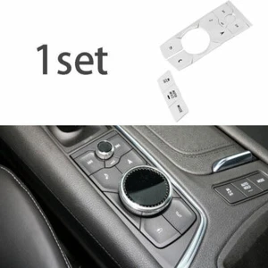 For Cadillac XT5 2020 Silver Aluminum Central Console Button Cover Decoration CN - Picture 1 of 8