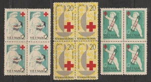 North VN Stamps Block 4 Intl. Red Cross Cent Child, Syringe Sc # 248-250 MNH - Picture 1 of 1