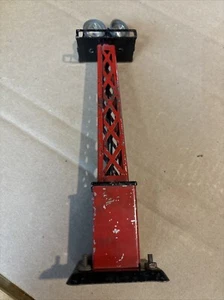 Marx Light Tower Red Vintage Model Train Double Spot Search Untested O Gauge #U - Picture 1 of 15