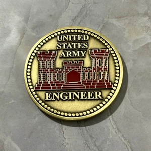 Moneda Desafío Alto Grado Rama Ingeniero Ejército de Estados Unidos Oficial 1.75" Grande-Hermosa - Imagen 1 de 2
