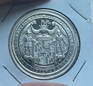1976 Maryland Franklin Mint .925 Sterling Silver Medal