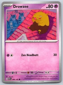 Drowzee - Scarlet Violet 151 MEW 096/165 Pokemon TCG Card NM - Picture 1 of 1