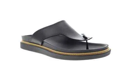 Clarks Men's Trace Sand Slip On Flip-Flops/Sandals, Black Leather, Size 7, NIB - Image 1 of 4