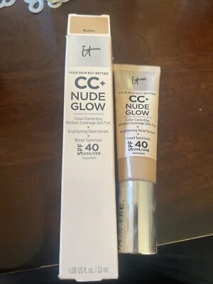 It CosmeticsCC+NudeGlow ColorCorrecting Skin Tint SPF40 Medium Exp01/24 tasted - Image 1 of 3