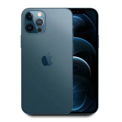 Apple iPhone 12 Pro Max 6.7" Unlocked 512GB - (Pacific Blue) A2342 w/Warranty - Image 1 of 4