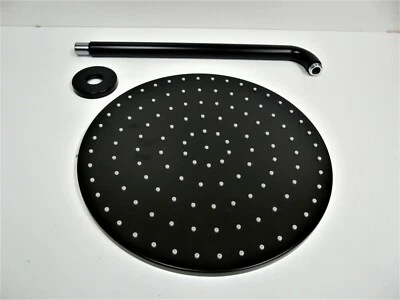 Hansa Viva Kopfbrause Schwarz-Matt, Regenbrause, Tellerkopfbrause 300, 44260300 - Bild 1 von 4