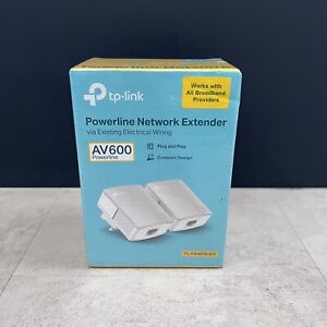 TP-LINK AV600 Nano Powerline Adapter Starter Kit Wi-Fi Extender- TL-PA4010KIT 