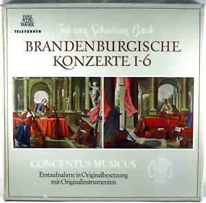 2 LP LINEN BOX TELEFUNKEN Bach BRANDENBURG CONCERTOS Harnoncourt SAWT 9459/6-A - Imagen 1 de 8