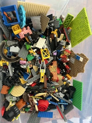 Lego 8,8 libras libras piezas aleatorias placas de construcción bloques lote a granel en caja Foto 1 de 4